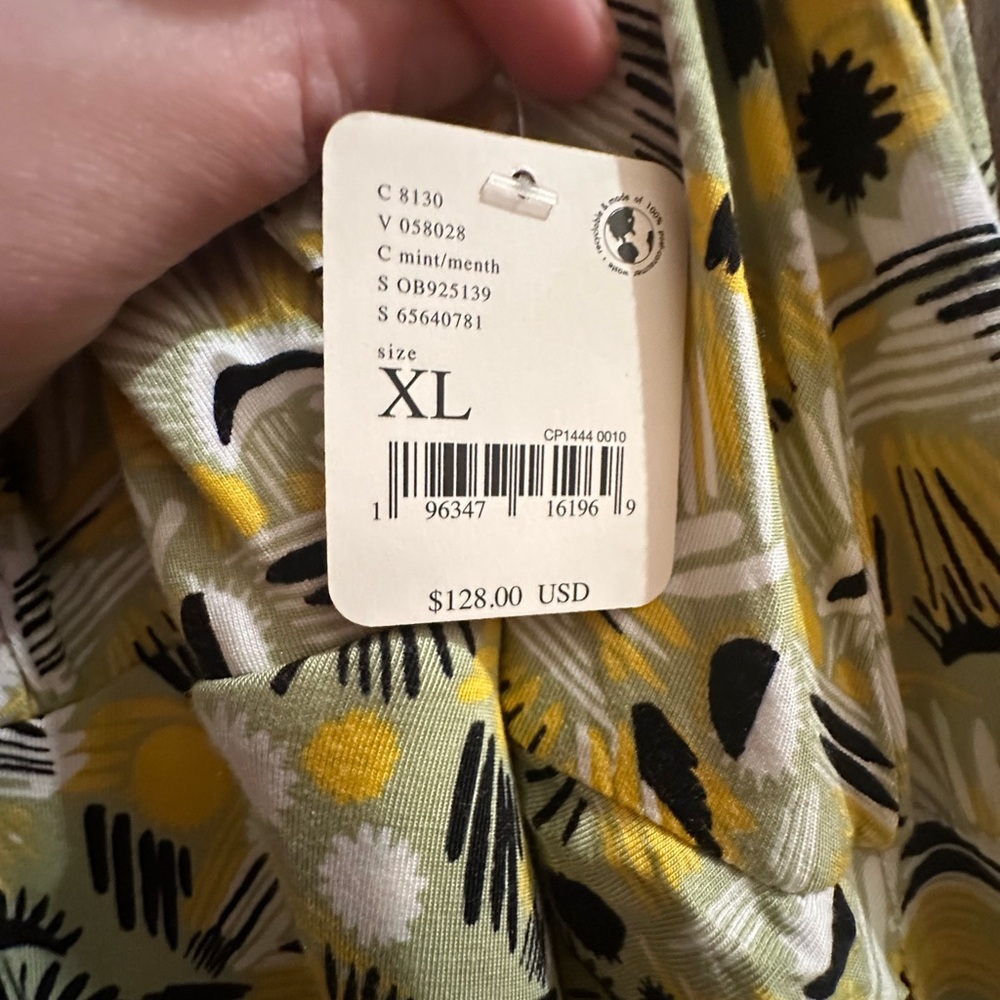 NWT Free people Size XL- Daria Dress in Apple Mint Combo - Picture 12 of 12